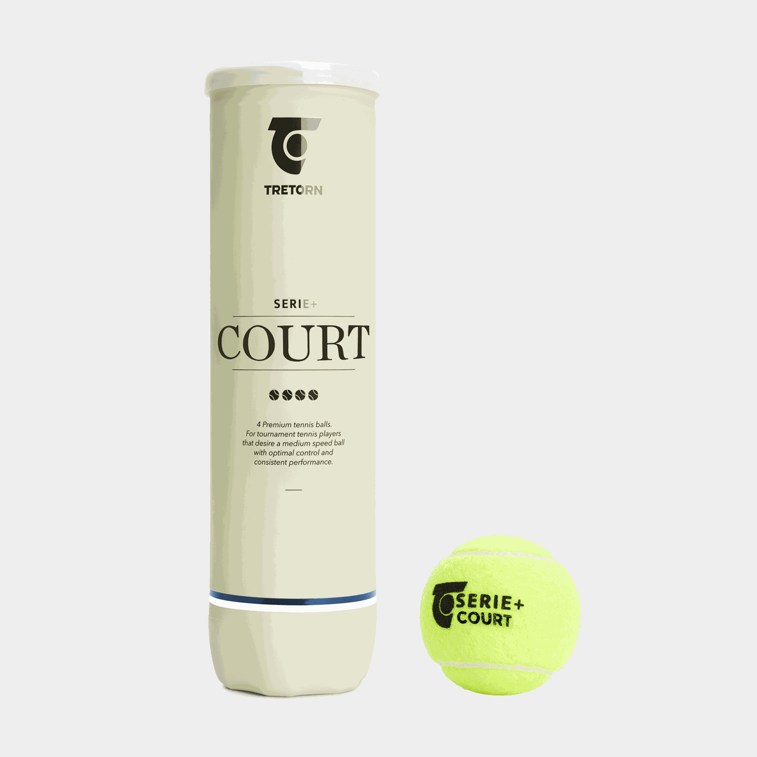 Serie+ Court 4 Tube, tennisball - full image 1