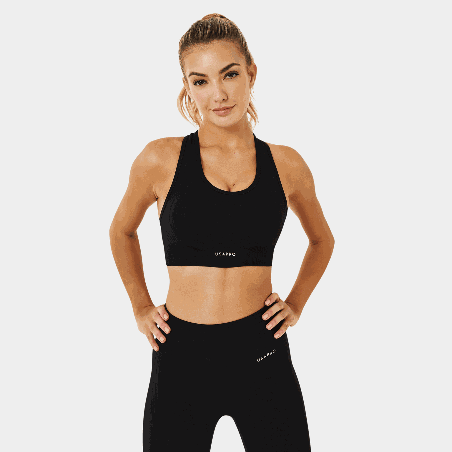 Seamless Crop Bra, sports-BH, dame - full image 2