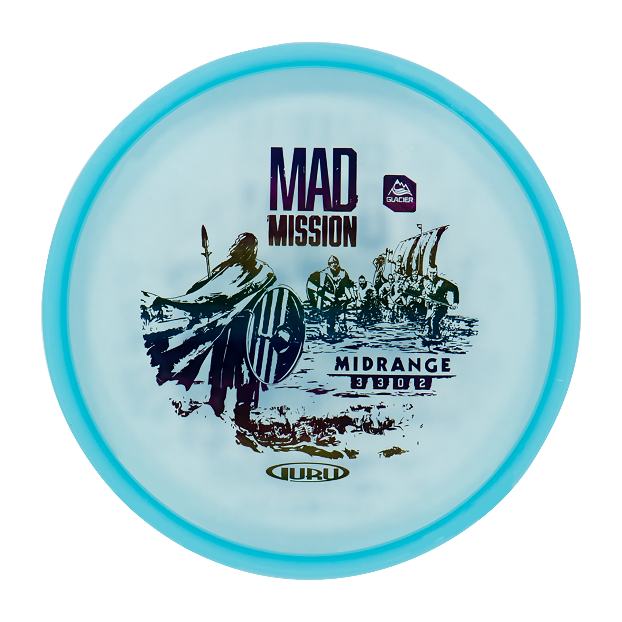 Guru Glacier Line Midrange Mad Mission, 170-175g, midrange frisbeegolf