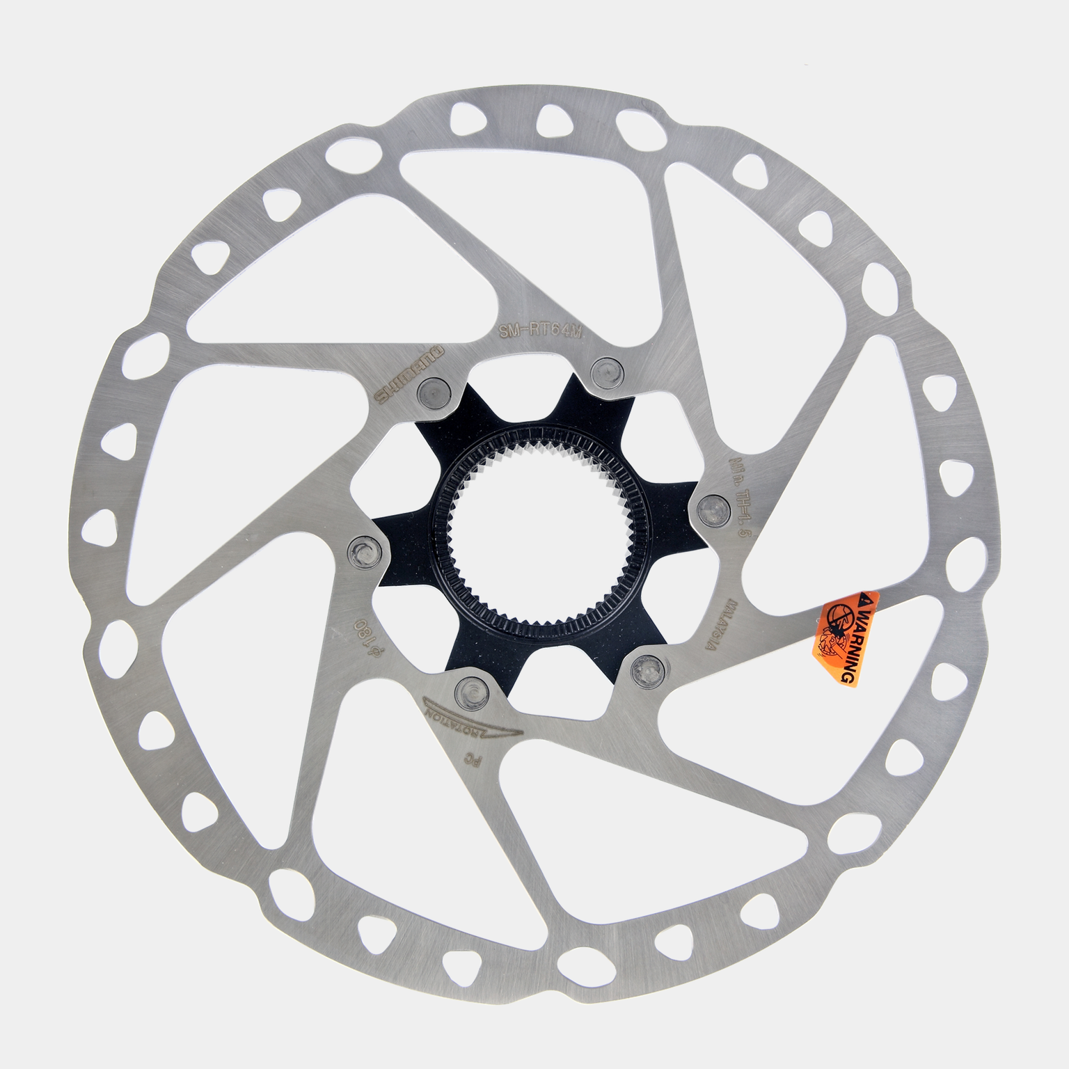 Discbrake rotor Deore 180 mm centerlock SM-RT64, bremseskive - full image 1