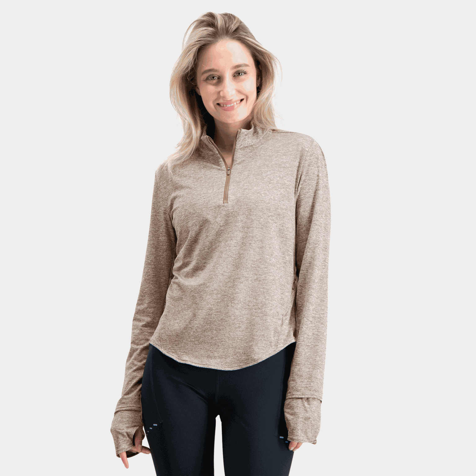 Swift Dri-FIT UV Half-Zip Top, treningsgenser, dame - full image 1