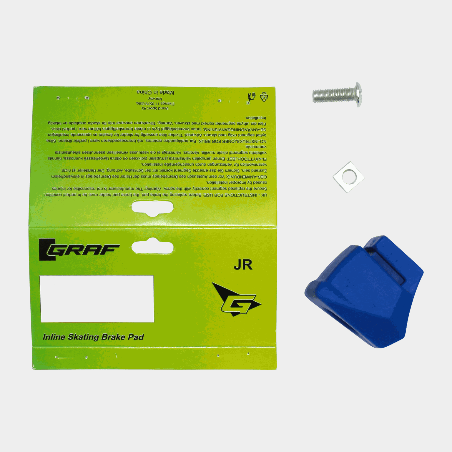 Inline Skate Brake Pad 24/25, bremsekloss til rulleskøyte for barn - full image 1