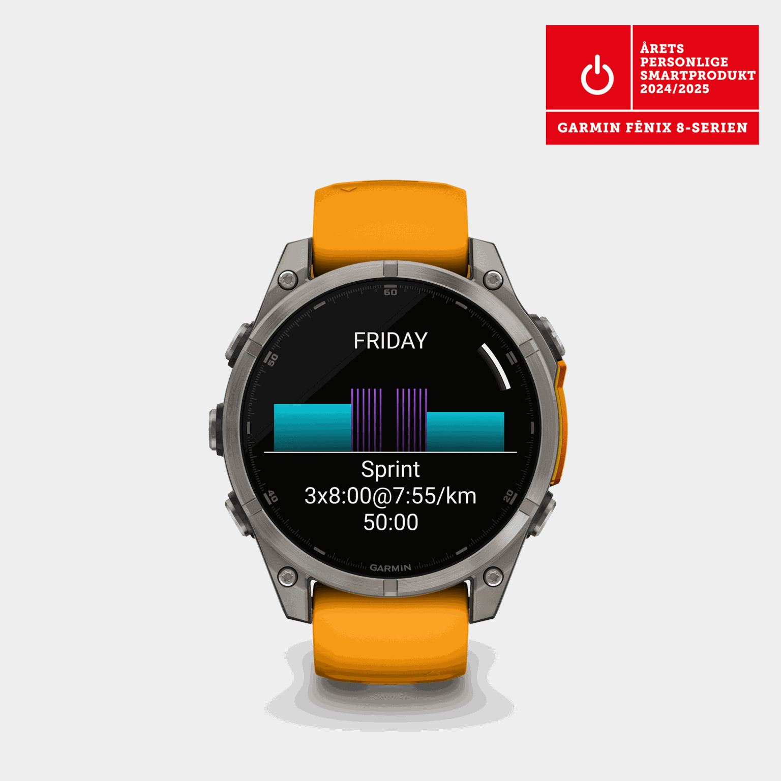 fenix 8 – 47 mm, AMOLED, Sapphire, Titanium, smartklokke - full image 1