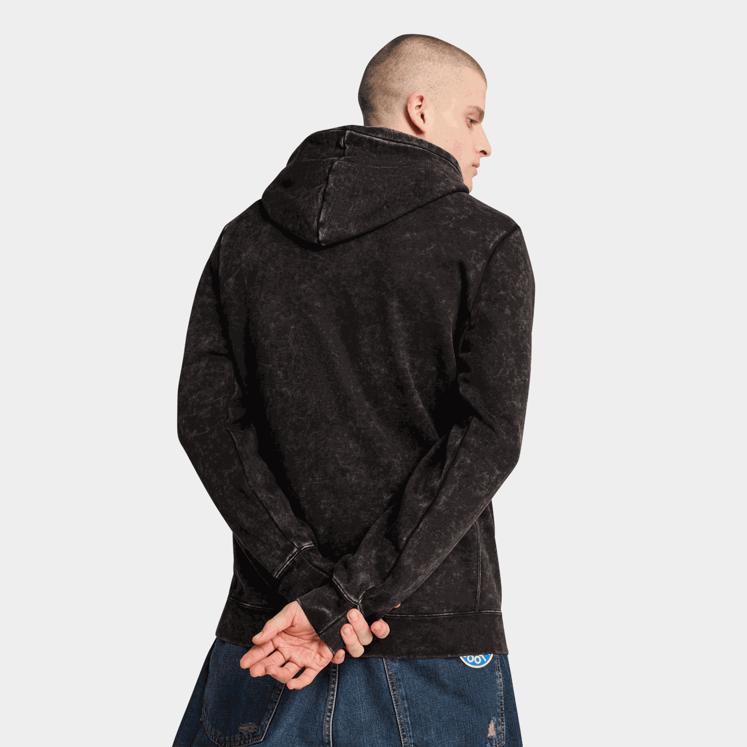 Class Washed Hoodie Fleece, hettegenser, herre - full image 2