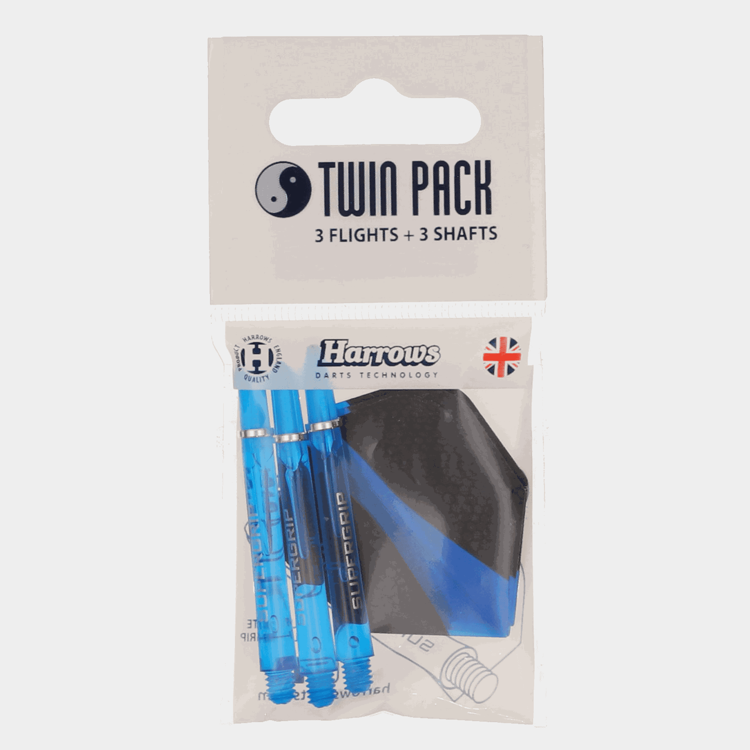 Flights & Shafts Twin Pack, tilbehør til dartpiler - full image 2
