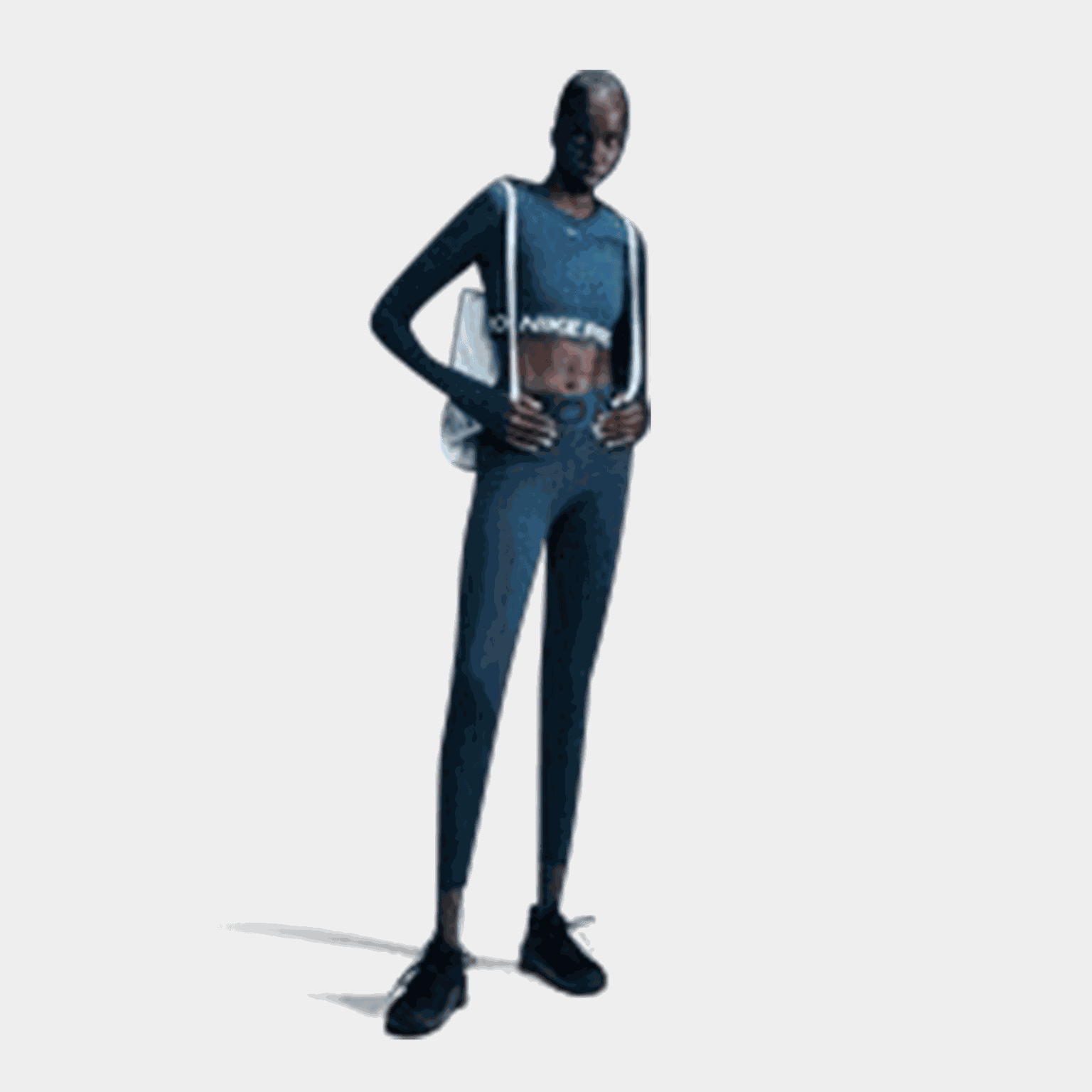 Pro Dri-FIT 365 Crop Long Sleeve, treningstopp, dame - full image 2