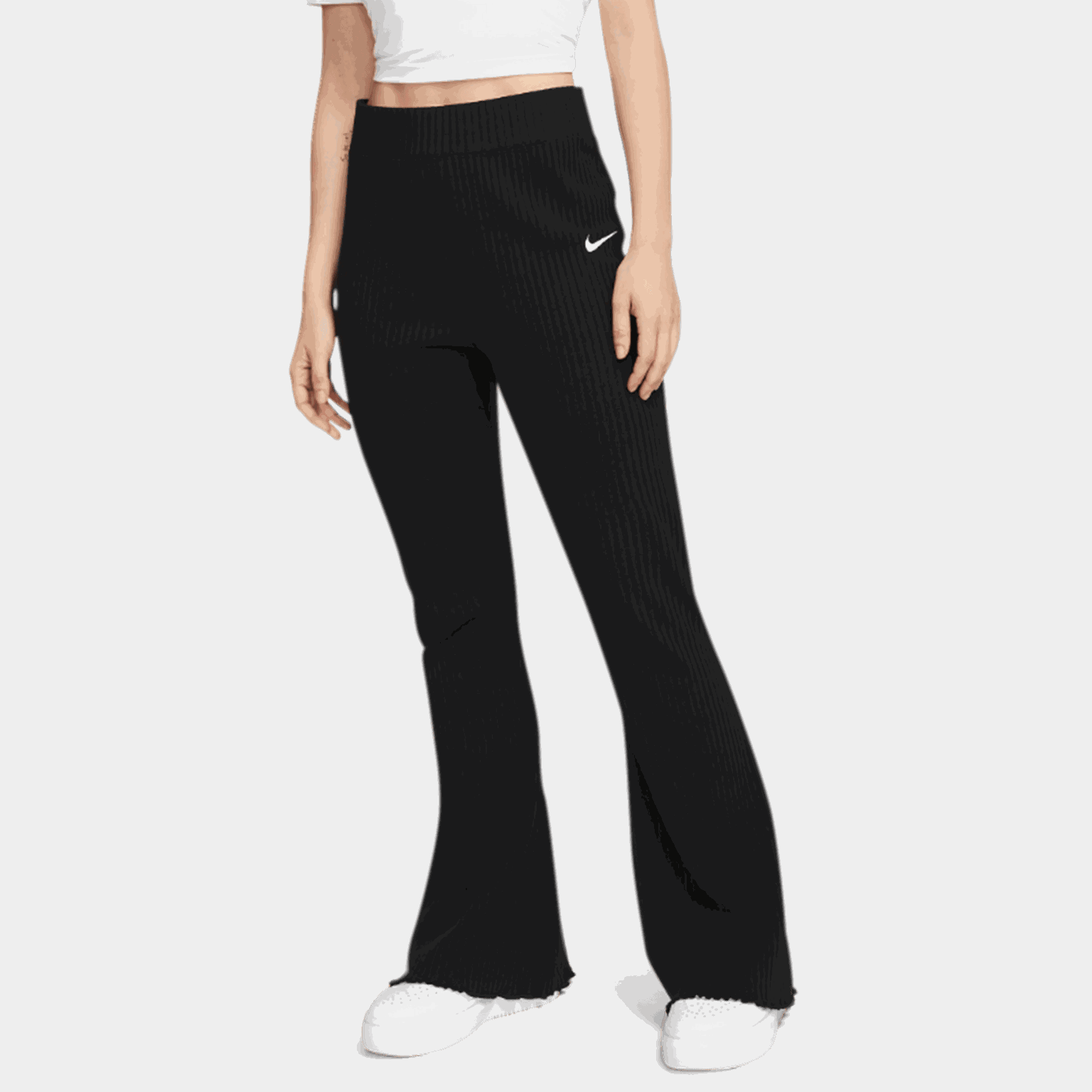 Sportswear Ribbed High-Waisted Jersey Pant, treningsbukse, dame - full image 1