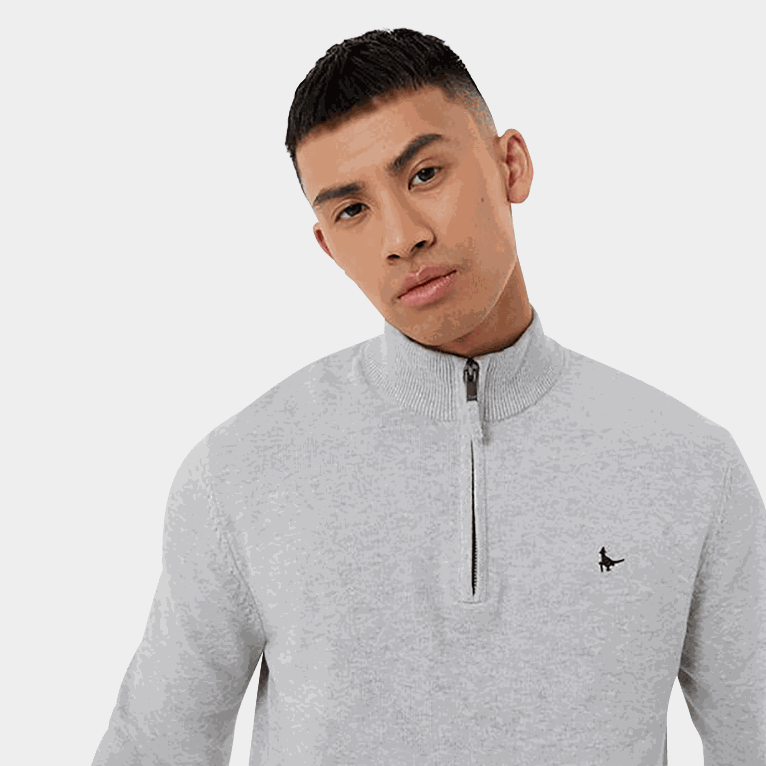 Funnel Neck Half Zip Jumper, genser, herre - full image 3