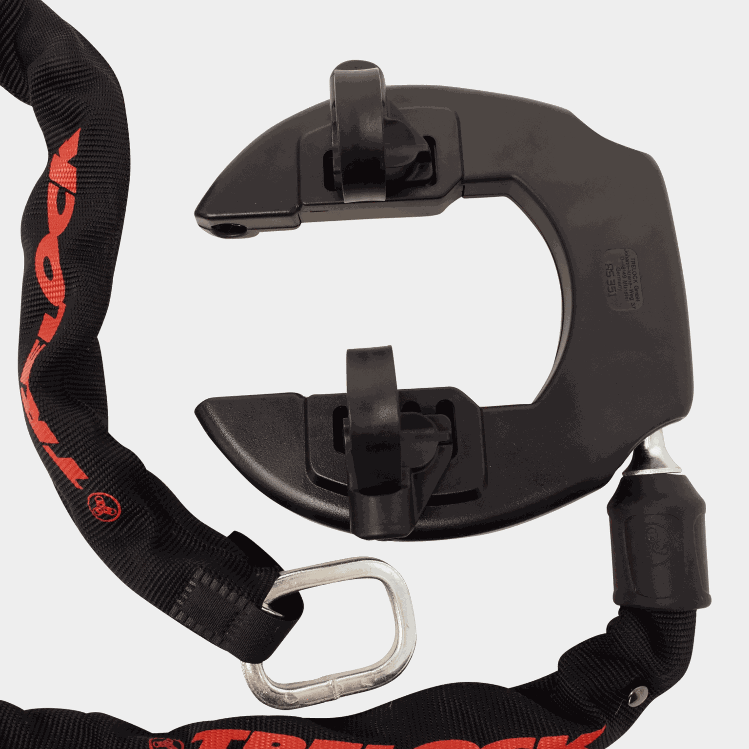 RS351 ring lock -AZ+ZR 355 100/6 chain, sykkellås, rammesykkellås - full image 2