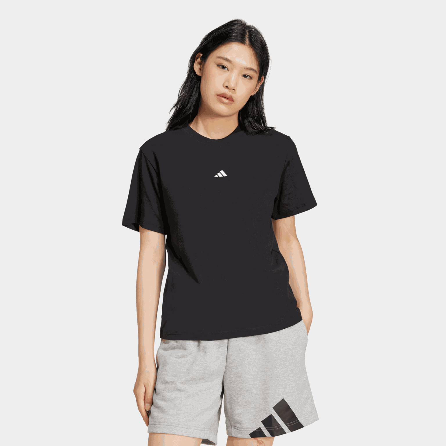 Essentials Small Logo Cotton T-Shirt, t-skjorte, dame - full image 1