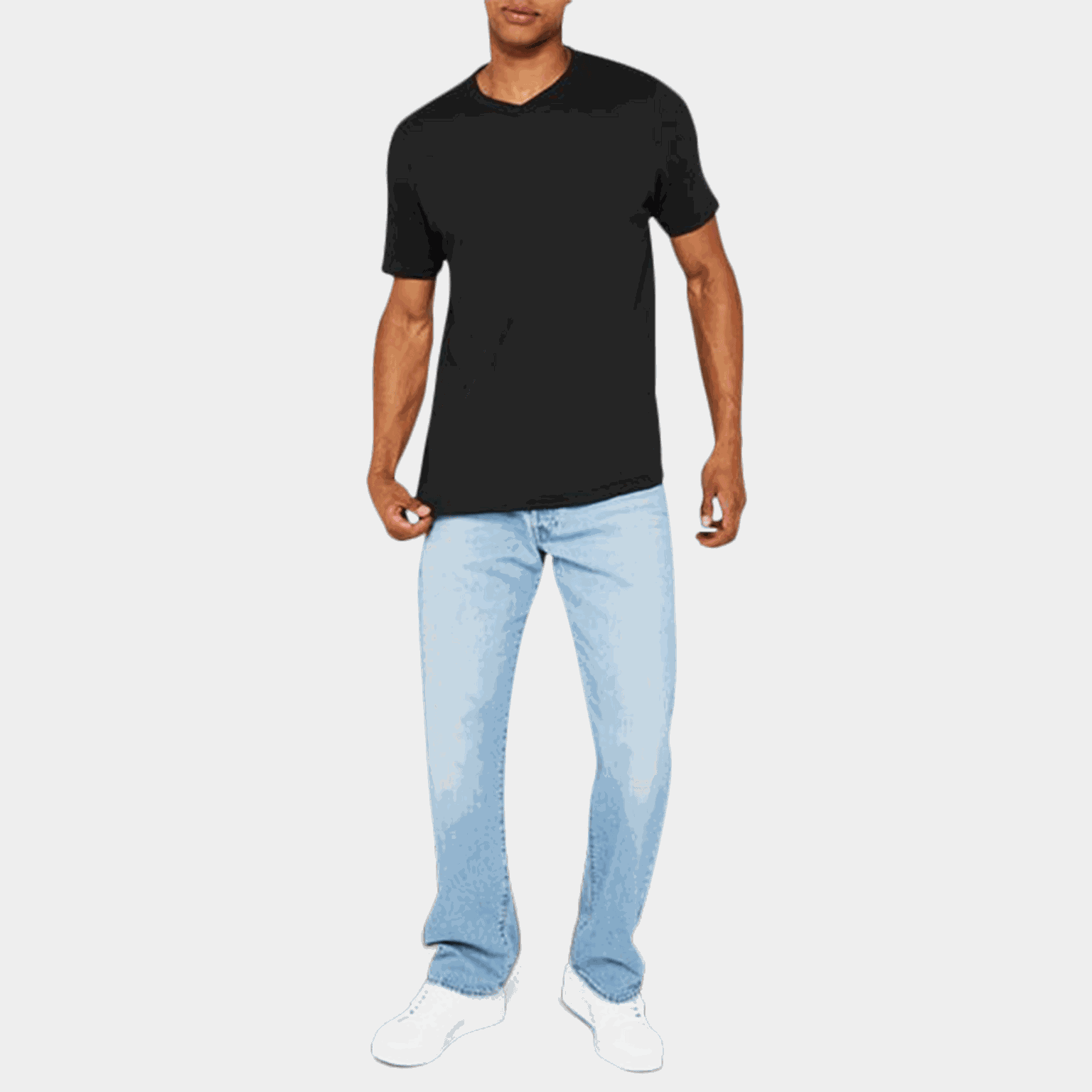 3 Pack V Neck Tee, t-skjorte, herre - full image 2
