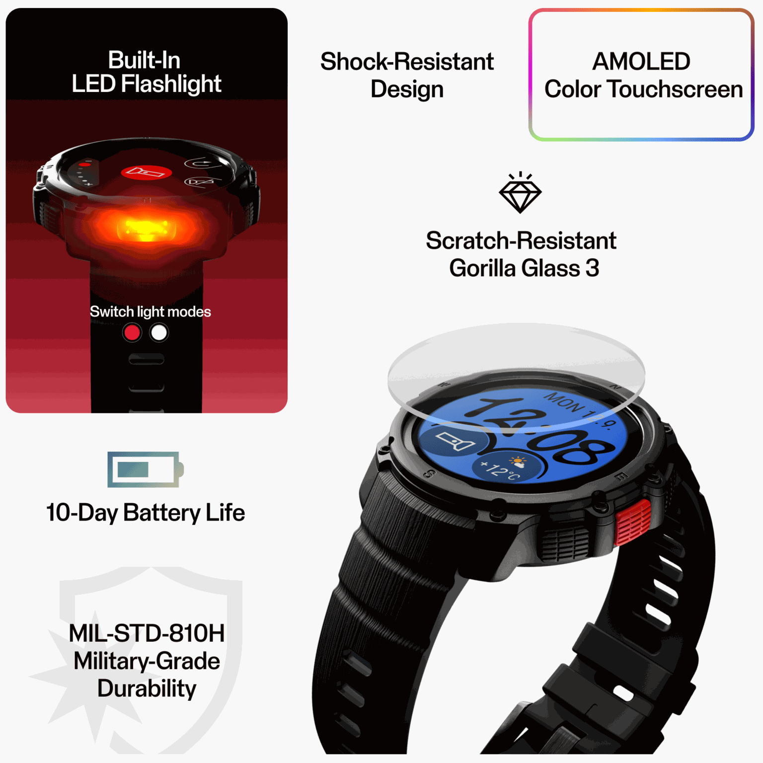 STREET X MULTISPORT WATCH S-L, sportsklokke - full image 4