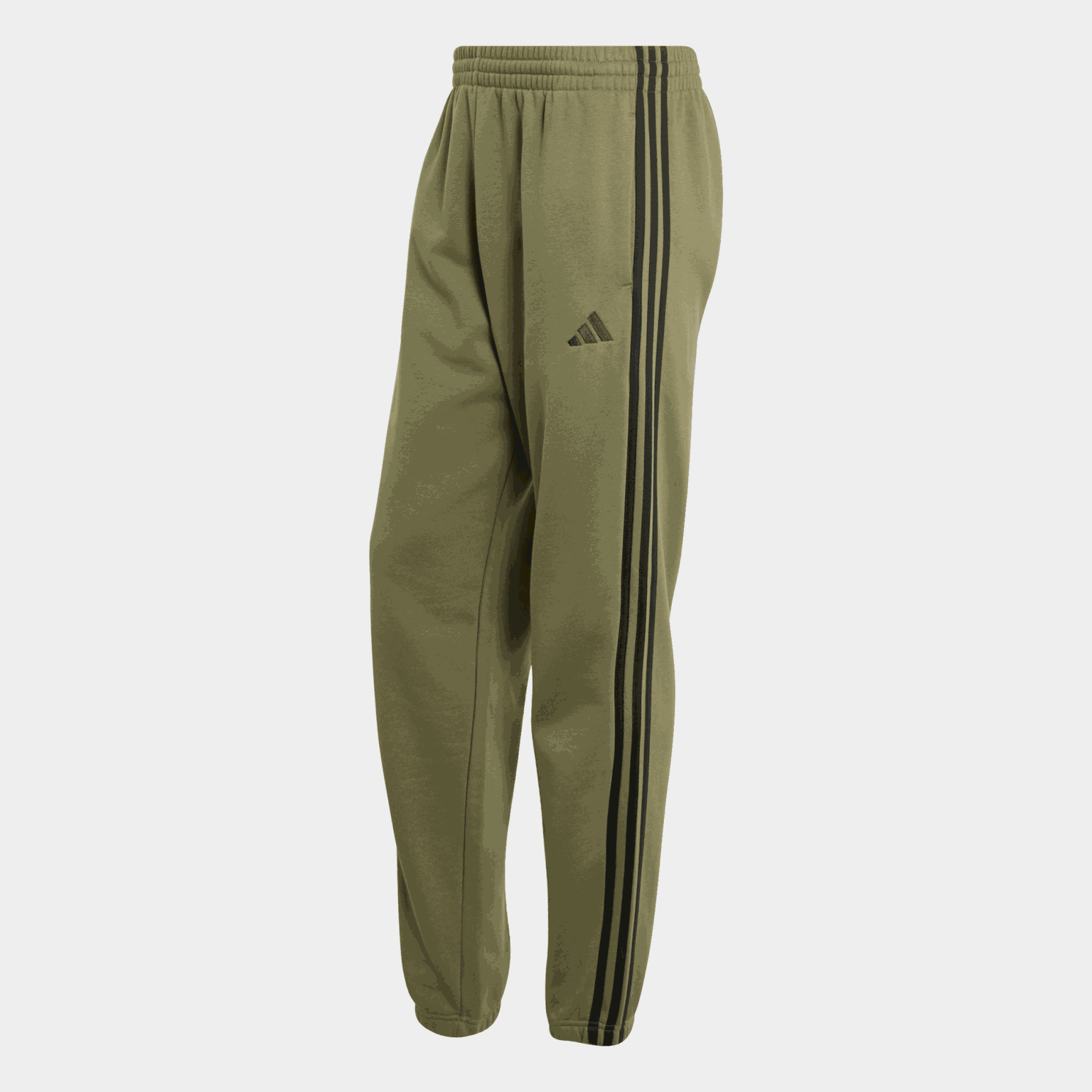 Essentials 3-Stripes Fleece Tapered Cuffed Joggers, joggebukse, herre - full image 1