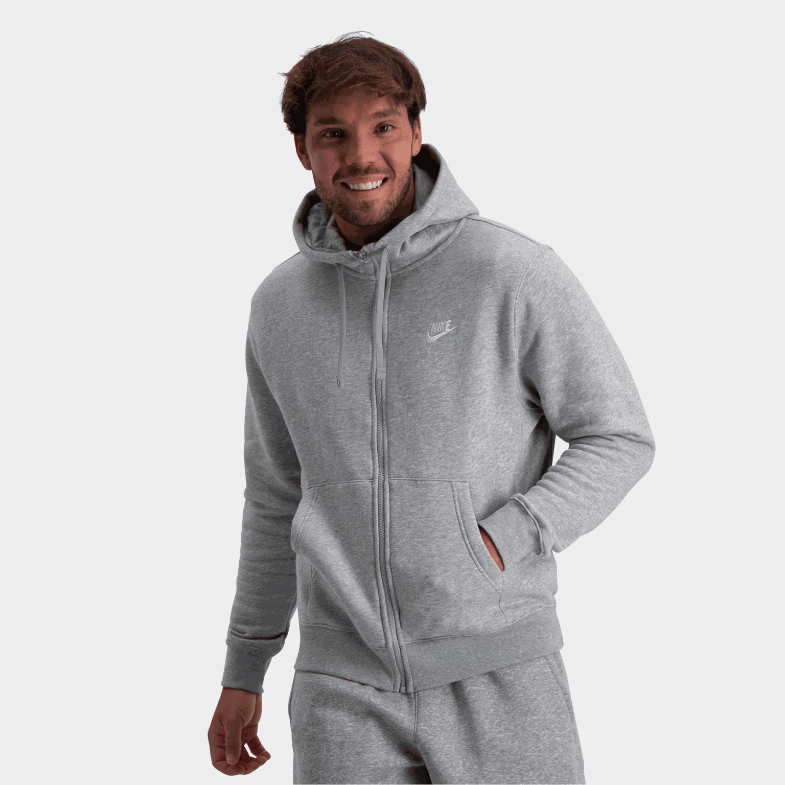 Club Hoodie Full Zip, hettejakke herre - full image 1