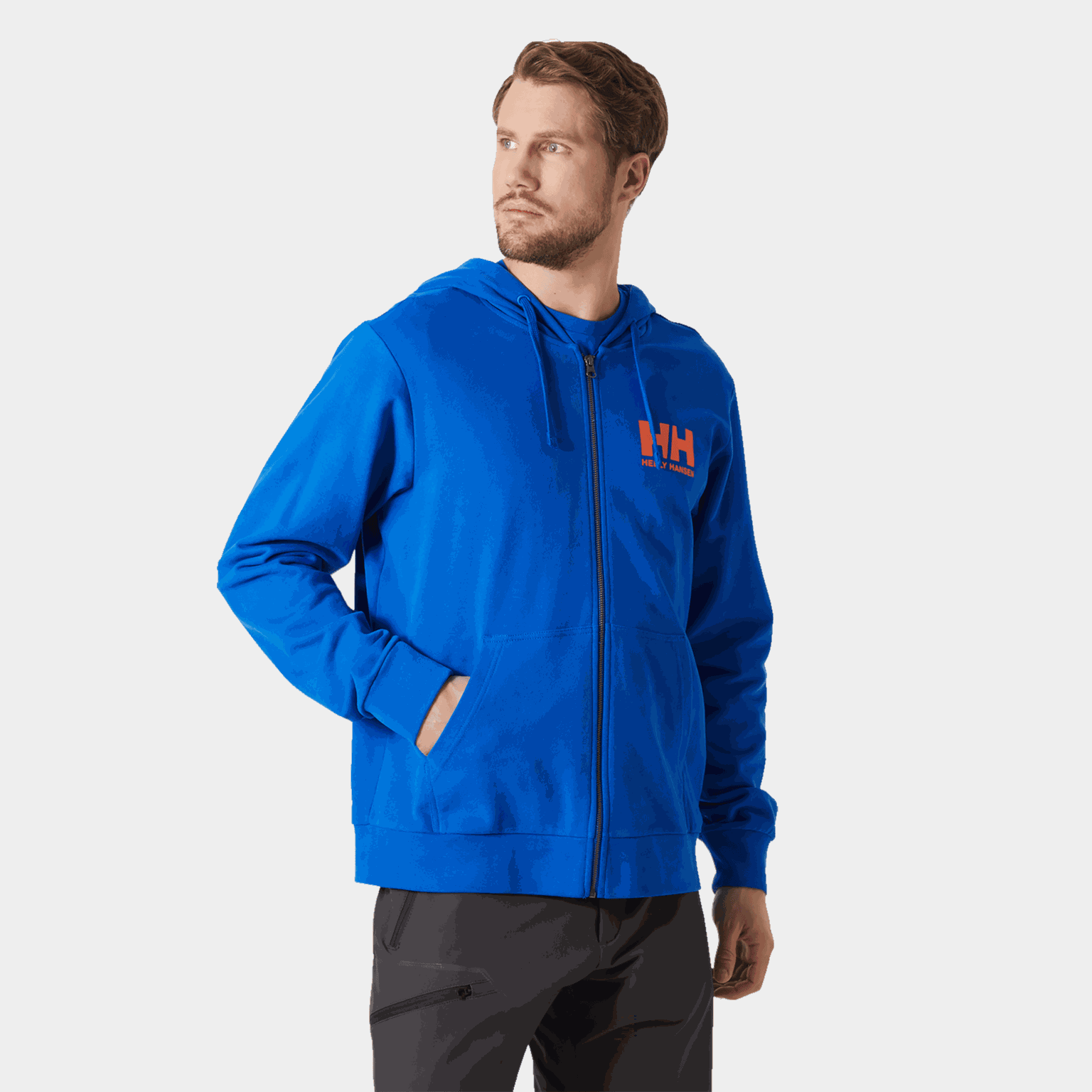HH Logo Full Zip Hoodie 2.0, hettejakke, herre - full image 1