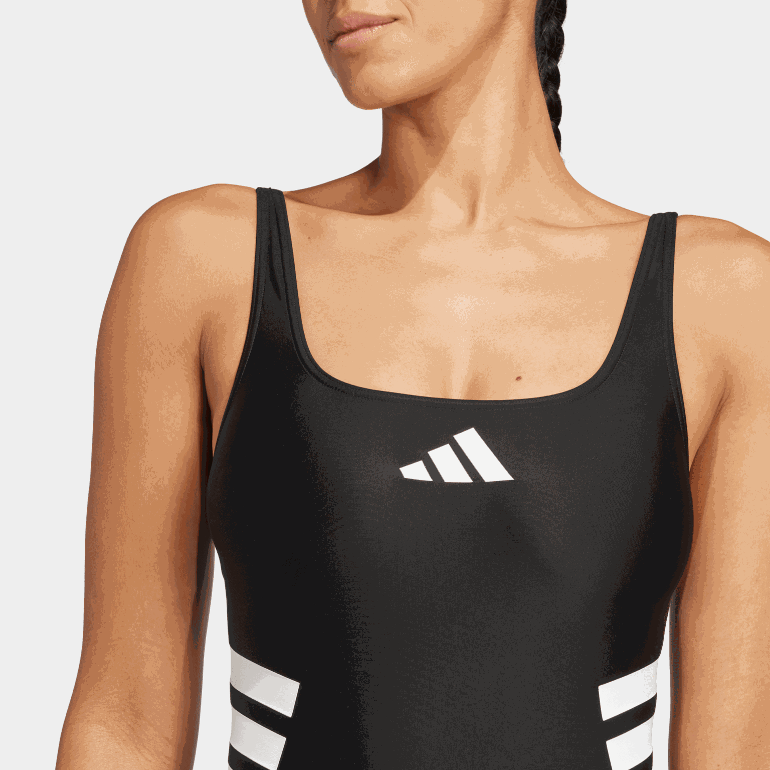 3-Stripes U-back Swimsuit, badedrakt, dame - full image 4