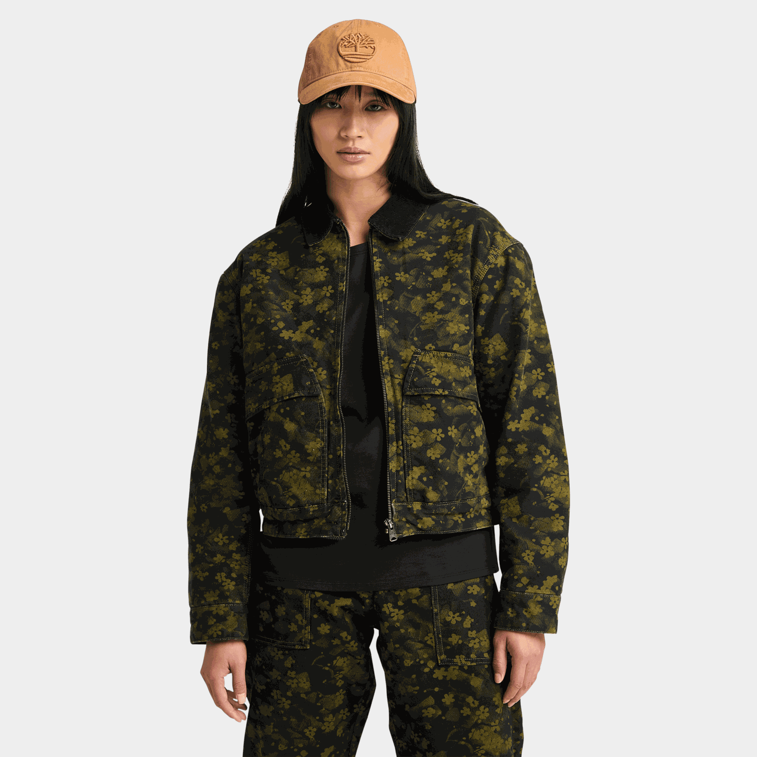 Quil Canv Print Jacket, jakke, dame - full image 2