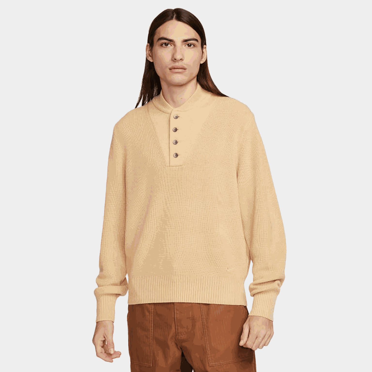 Life Long-Sleeve Military Henley Jumper, genser, herre - full image 1