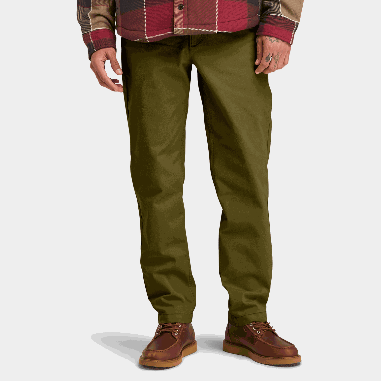 Brushed Twill Chino Pan - full image 1
