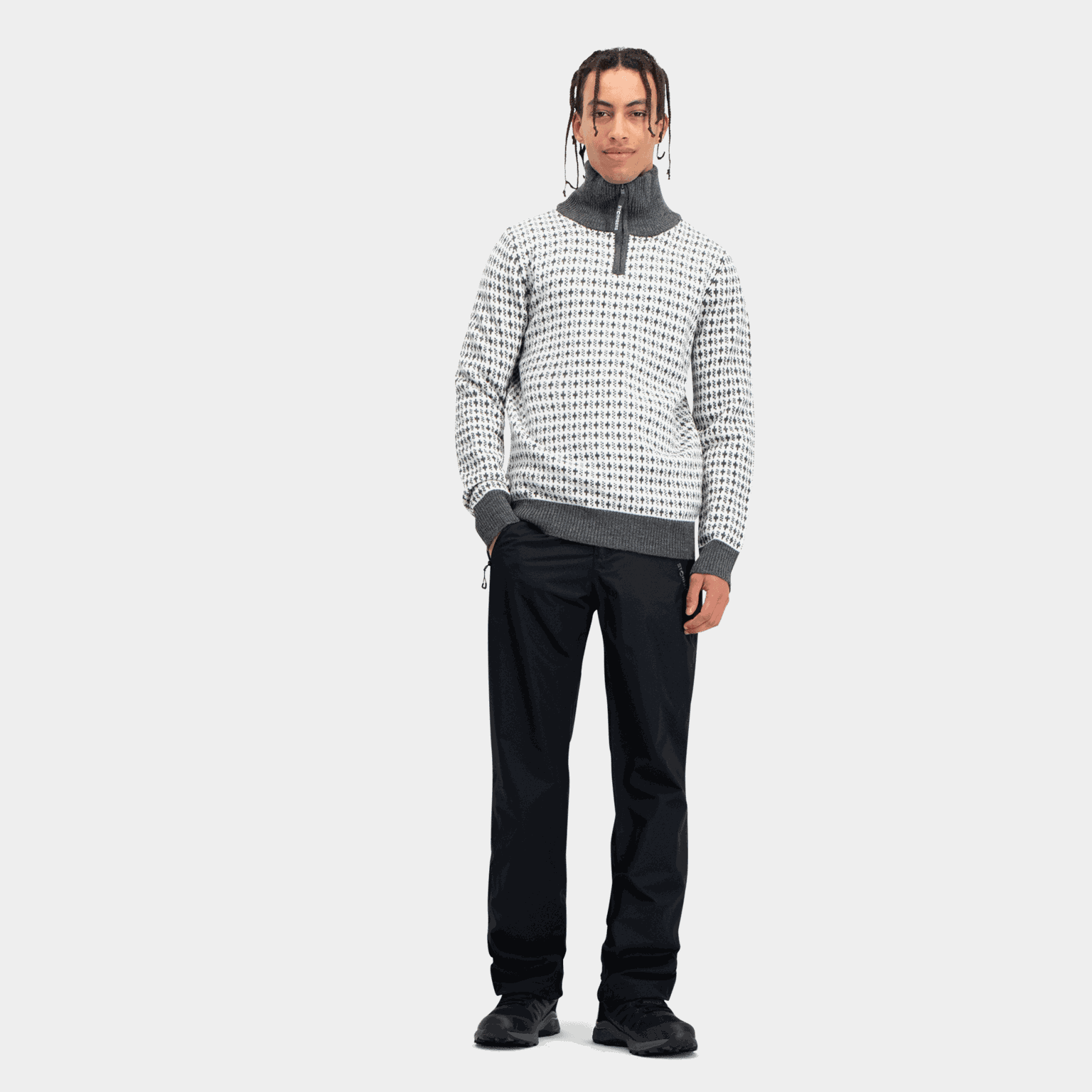Nordishavet Wool Zip Sweater, ullgenser, herre - full image 4