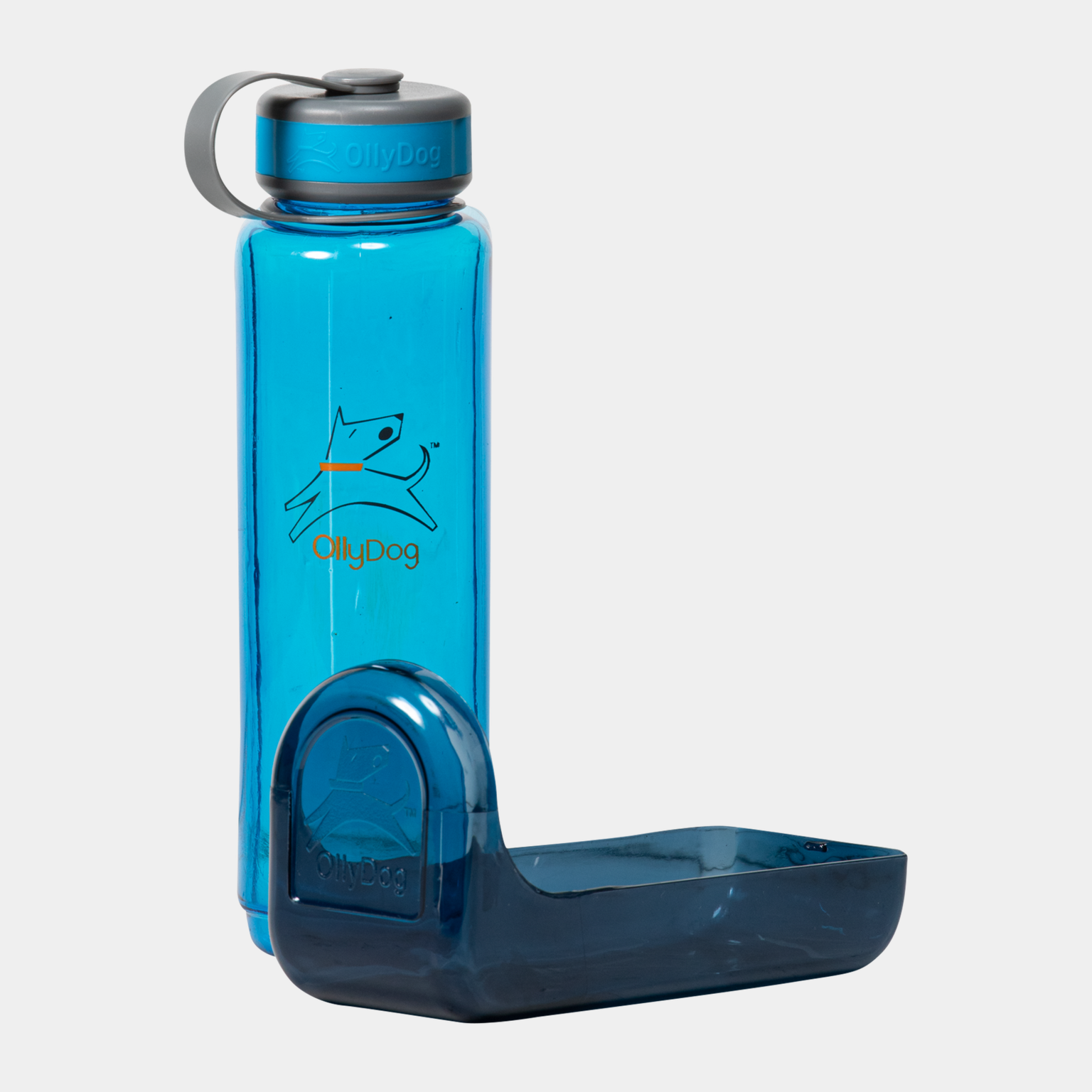 OllyBottle 1L Ocean, drikkeflaske med hundeskål - full image 2