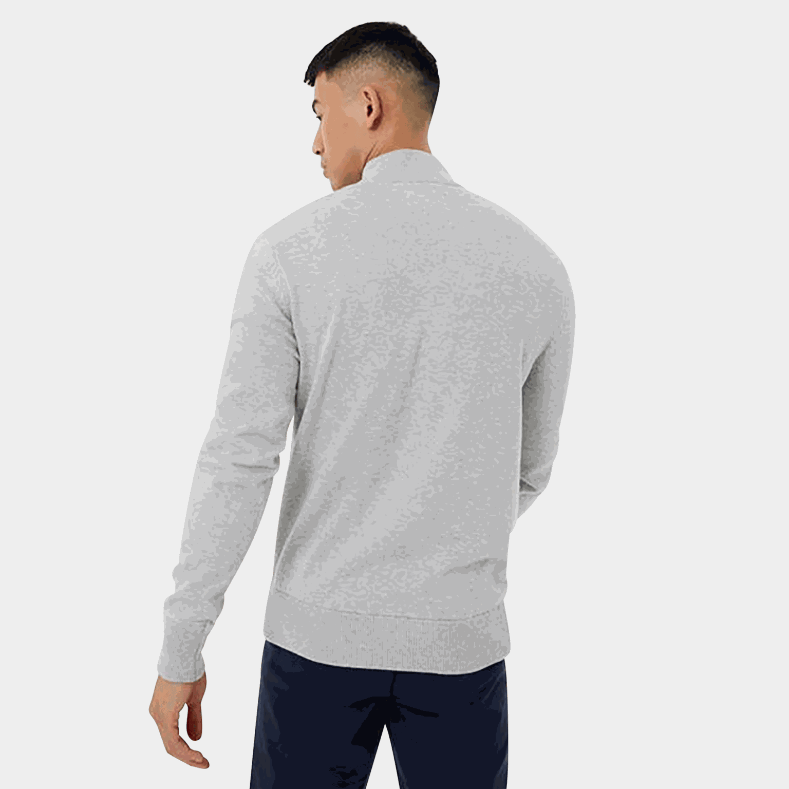 Funnel Neck Half Zip Jumper, genser, herre - full image 2