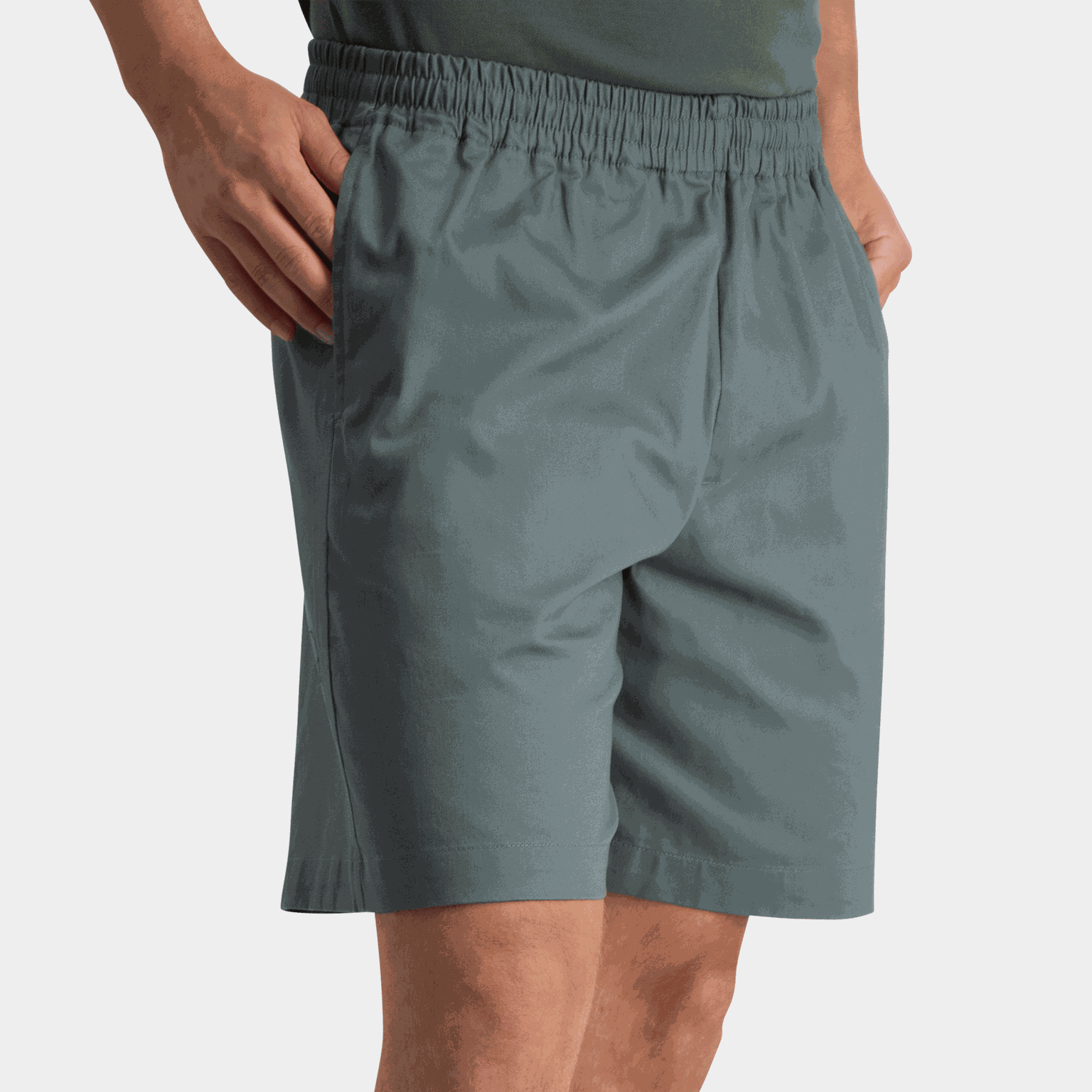 Center Woven Drawstring Shorts, shorts, herre - full image 3