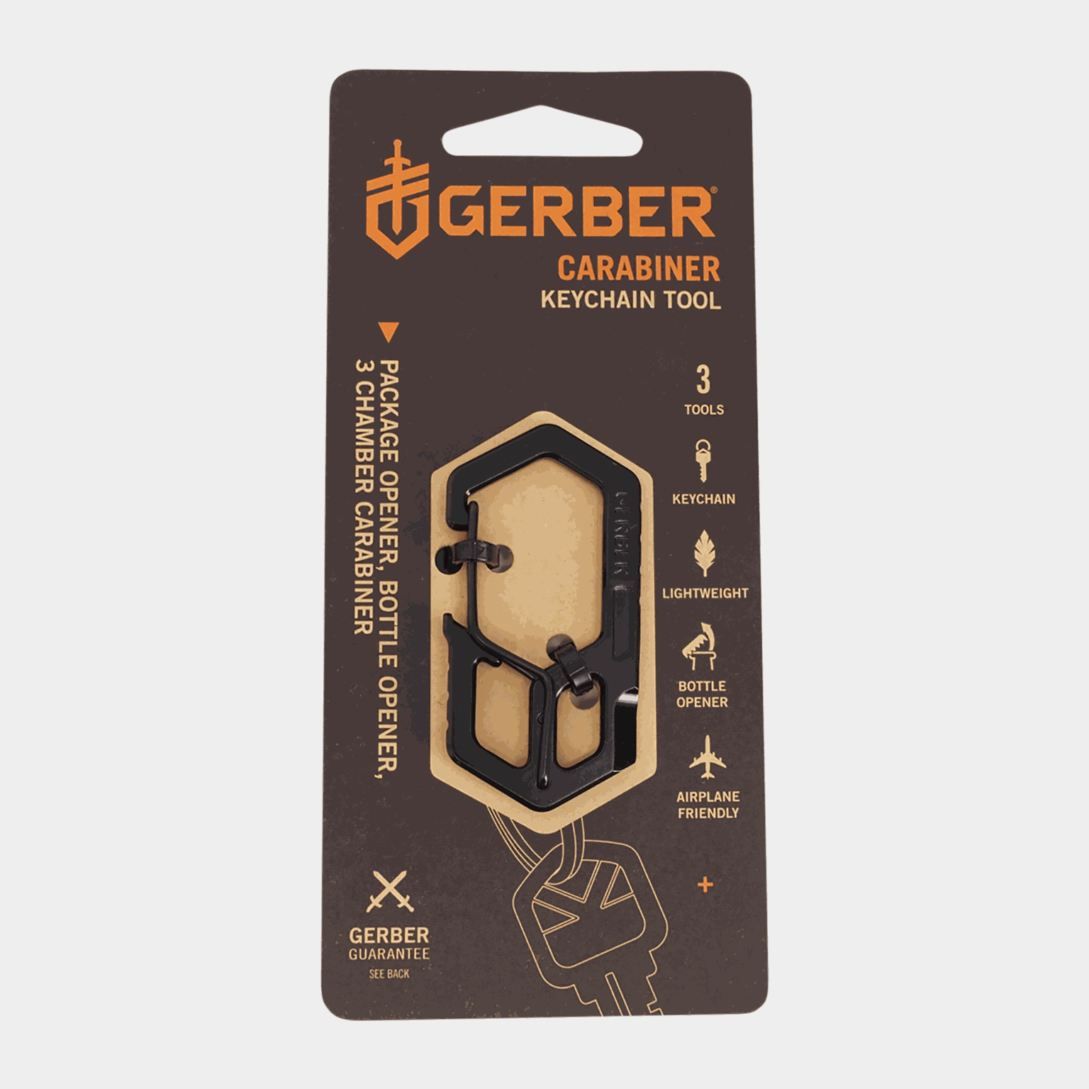 Keychain Carabiner, karabinkrok-multiverktøy - full image 2