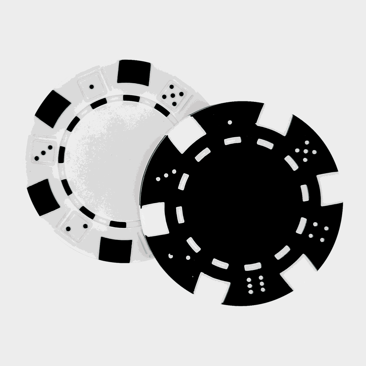 Poker Chip Marker 2-pack, ballmarkør til golf - full image 1