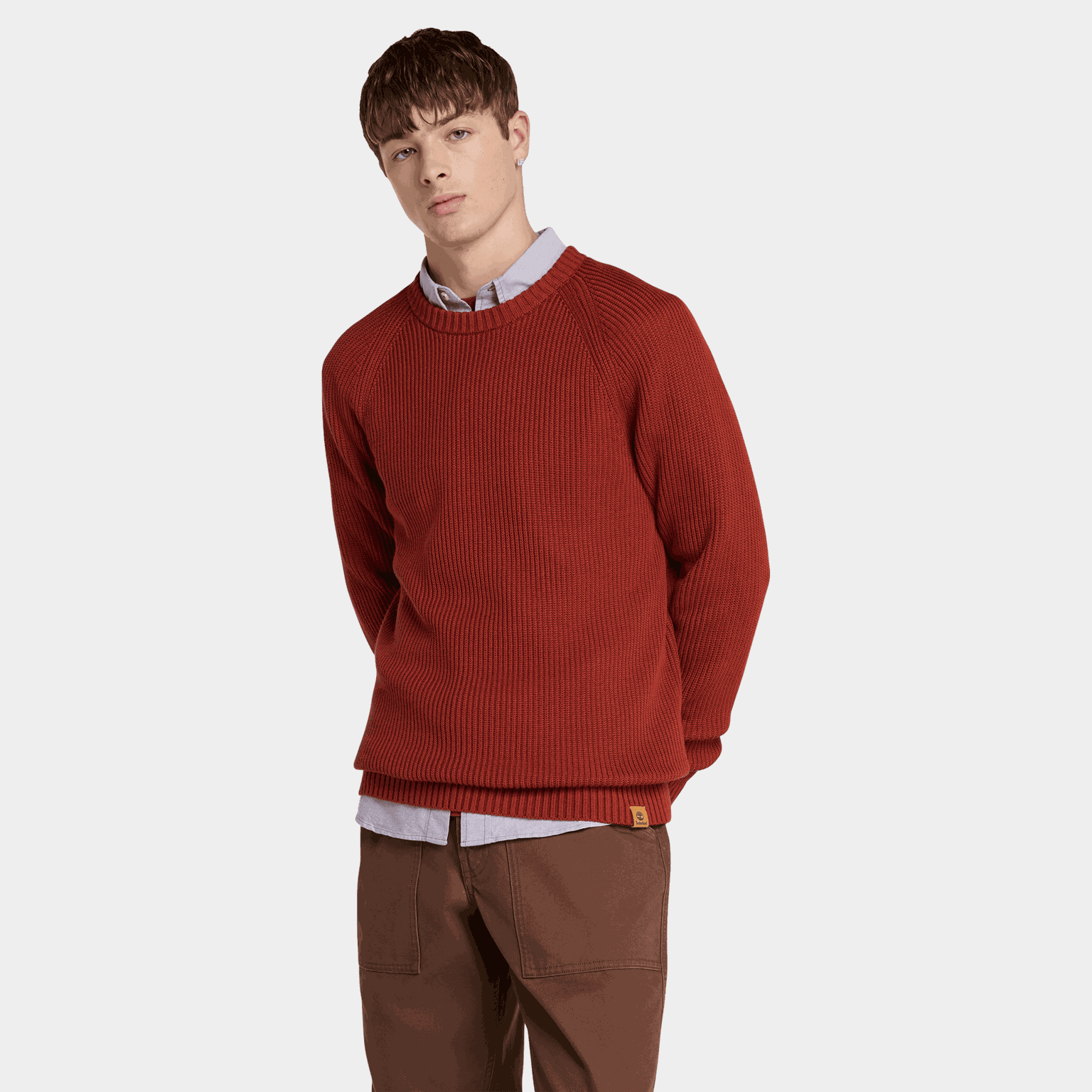 Raglan Sleeve Rib Sweat, genser, herre - full image 1