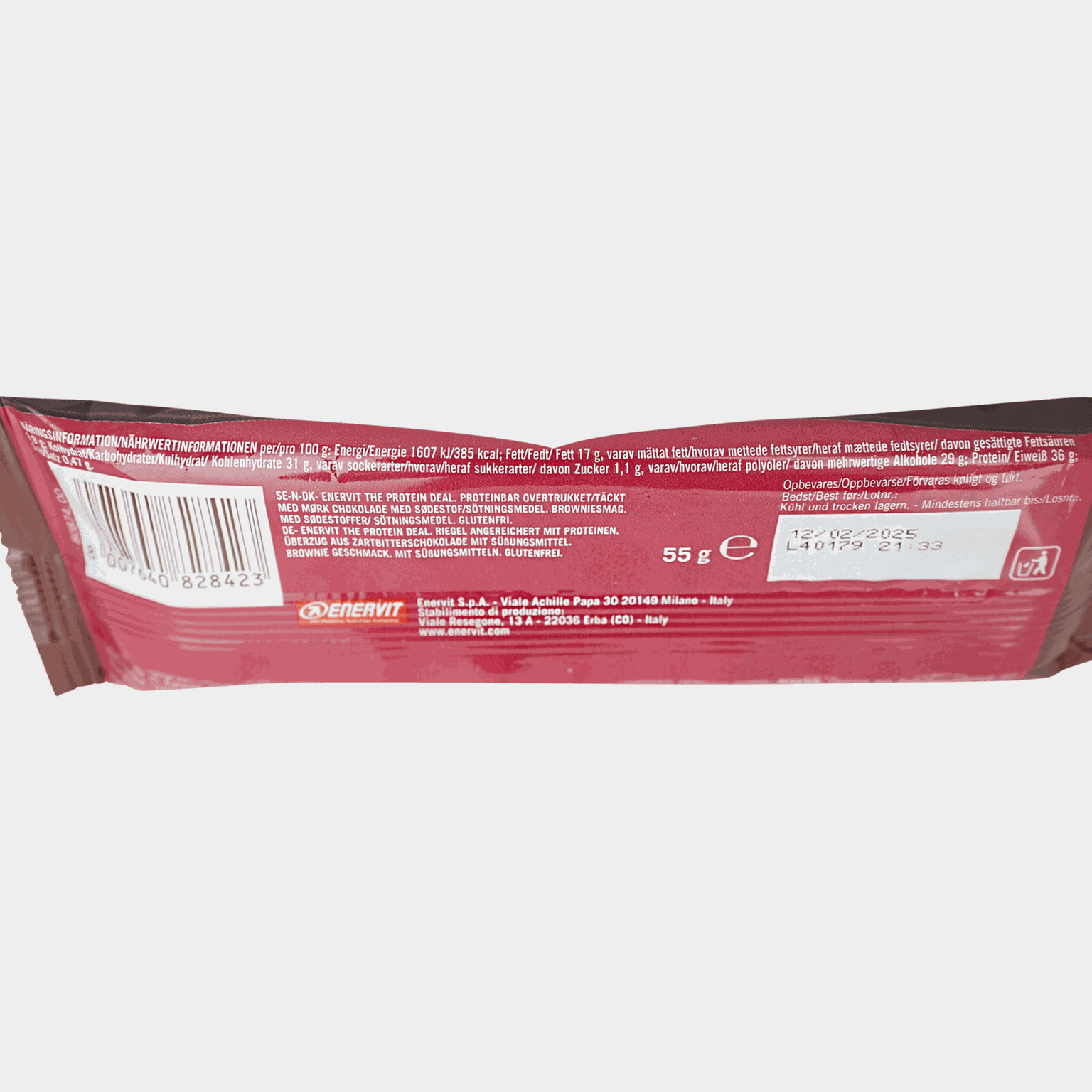 Protein Deal Brownie 55 g, proteinbar - full image 2
