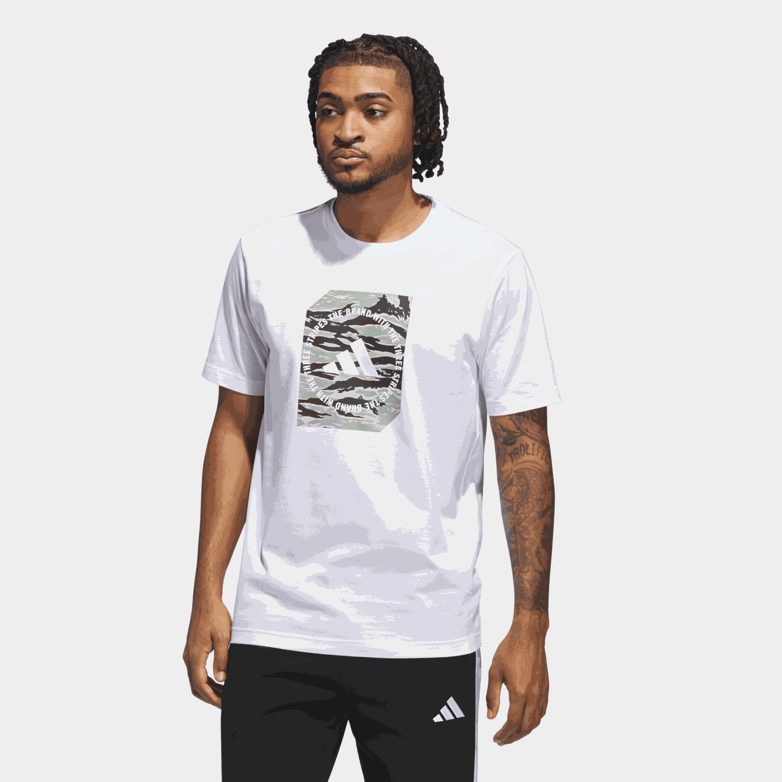 Camo Shape Graphic T-Shirt, t-skjorte, herre - full image 1