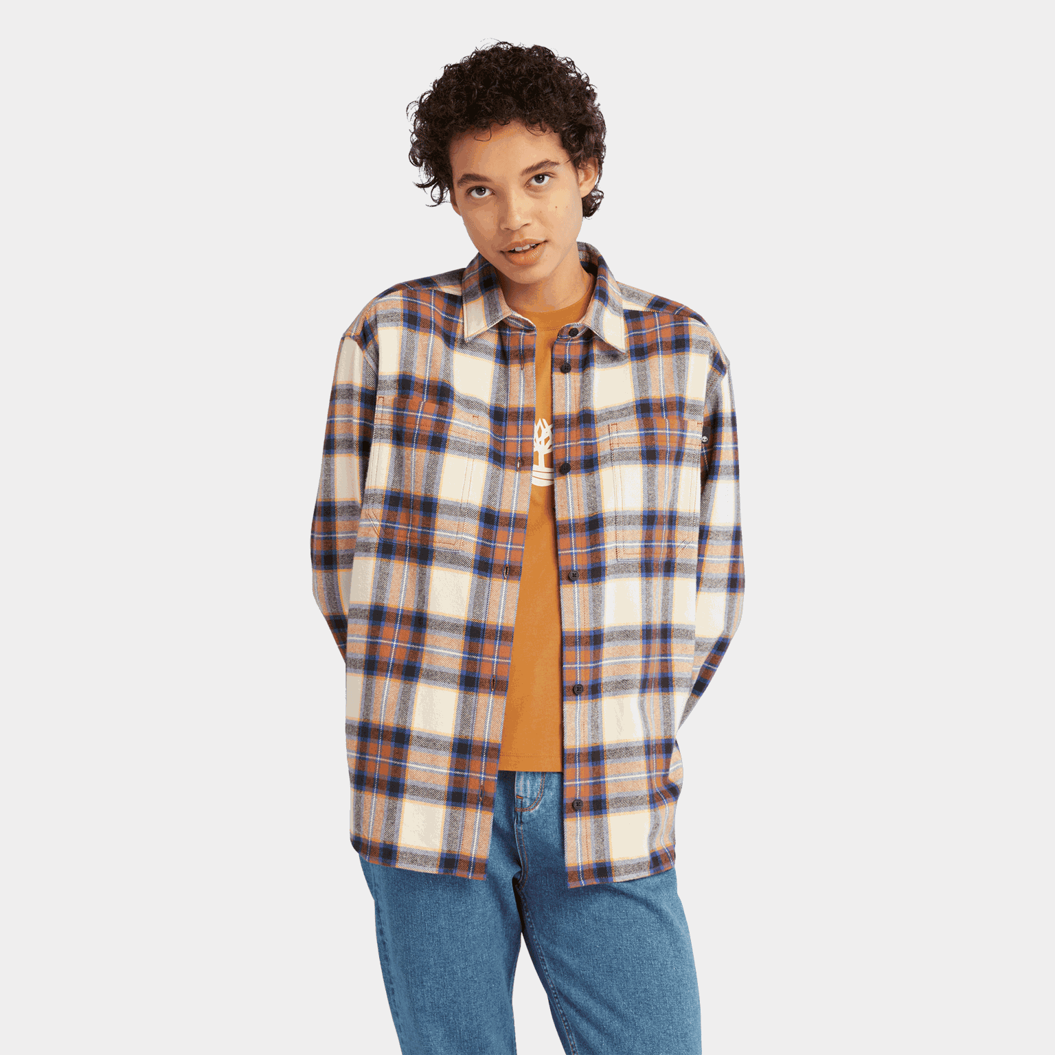 Flannel Overshirt, jakke, dame - full image 1