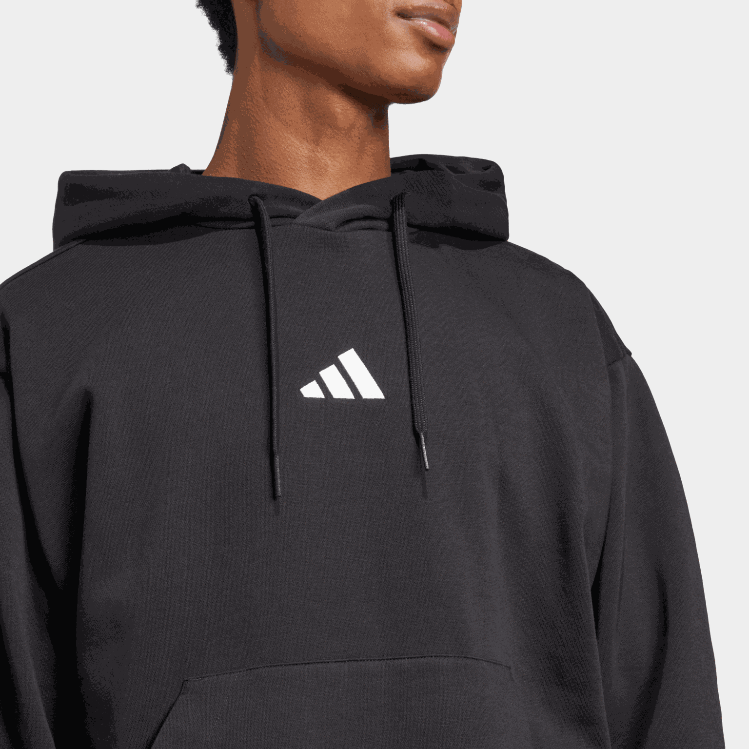 Essentials Feelcozy Fleece Hoodie, hettegenser, herre - full image 4