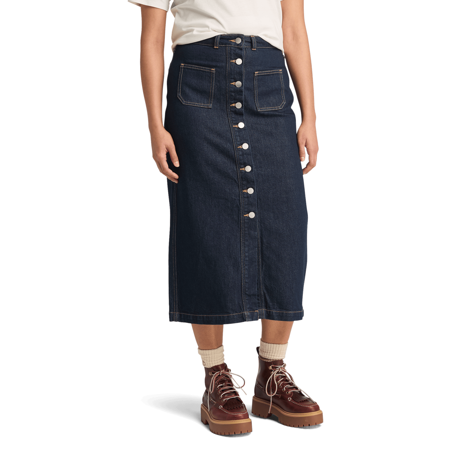 Timberland Refibra Denim Long Skir, skjørt, dame