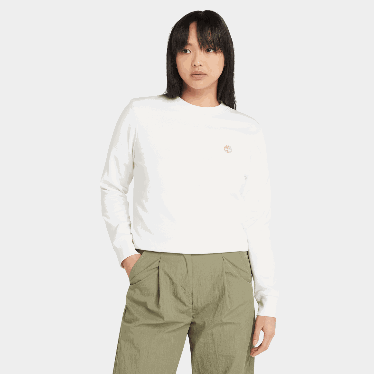 Brushed Back Crew Sweat, genser, dame - full image 2