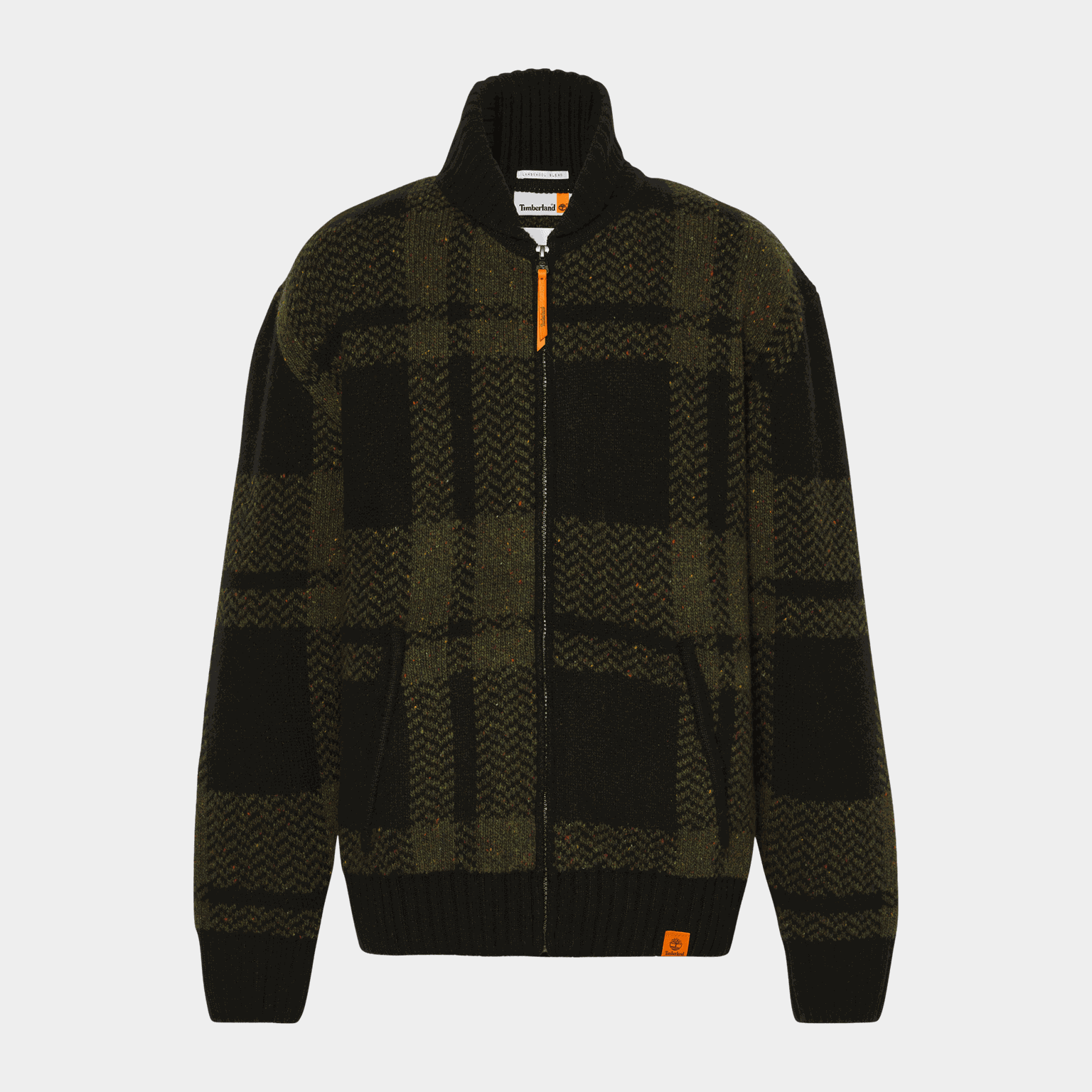 Plaid Full Zip Cardigan, ullgenser, herre - full image 3