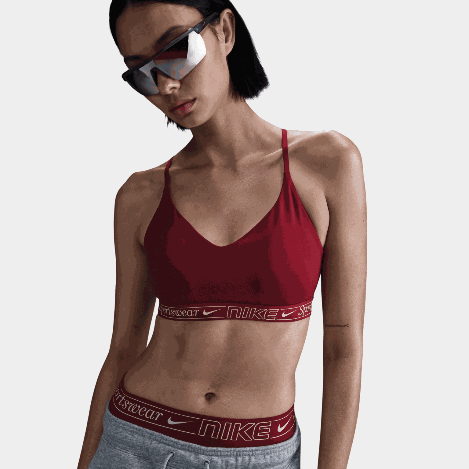 Dri-FIT Indy Medium Support Bra, sports-BH, dame - full image 1