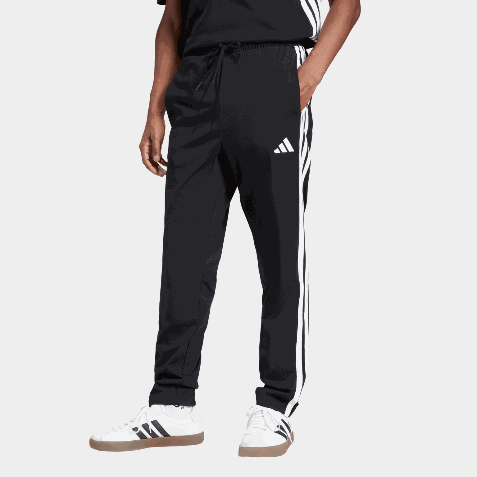 Essentials 3-Stripes Single Jersey Joggers, joggebukse, herre - full image 1