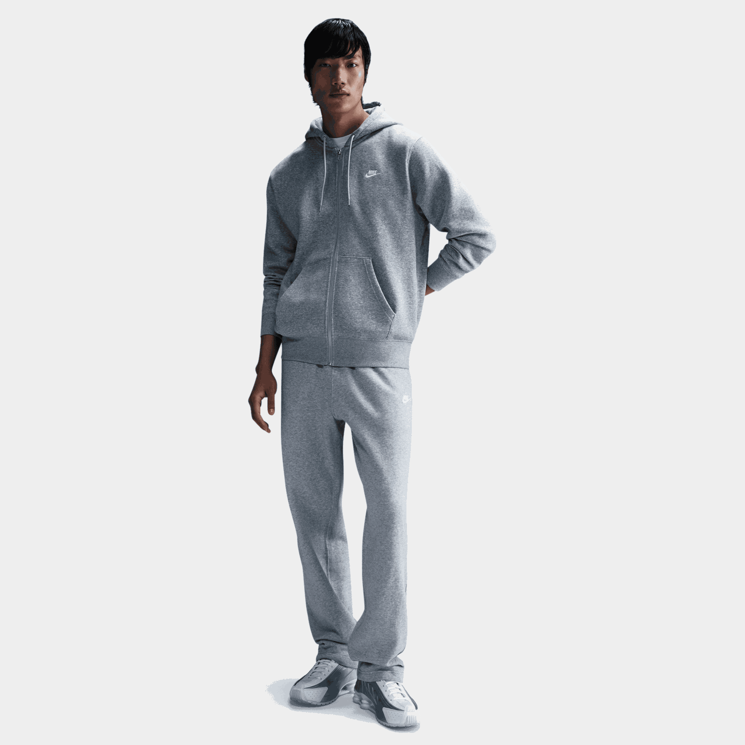 Club Full-Zip Fleece Hood, hettejakke, herre - full image 1