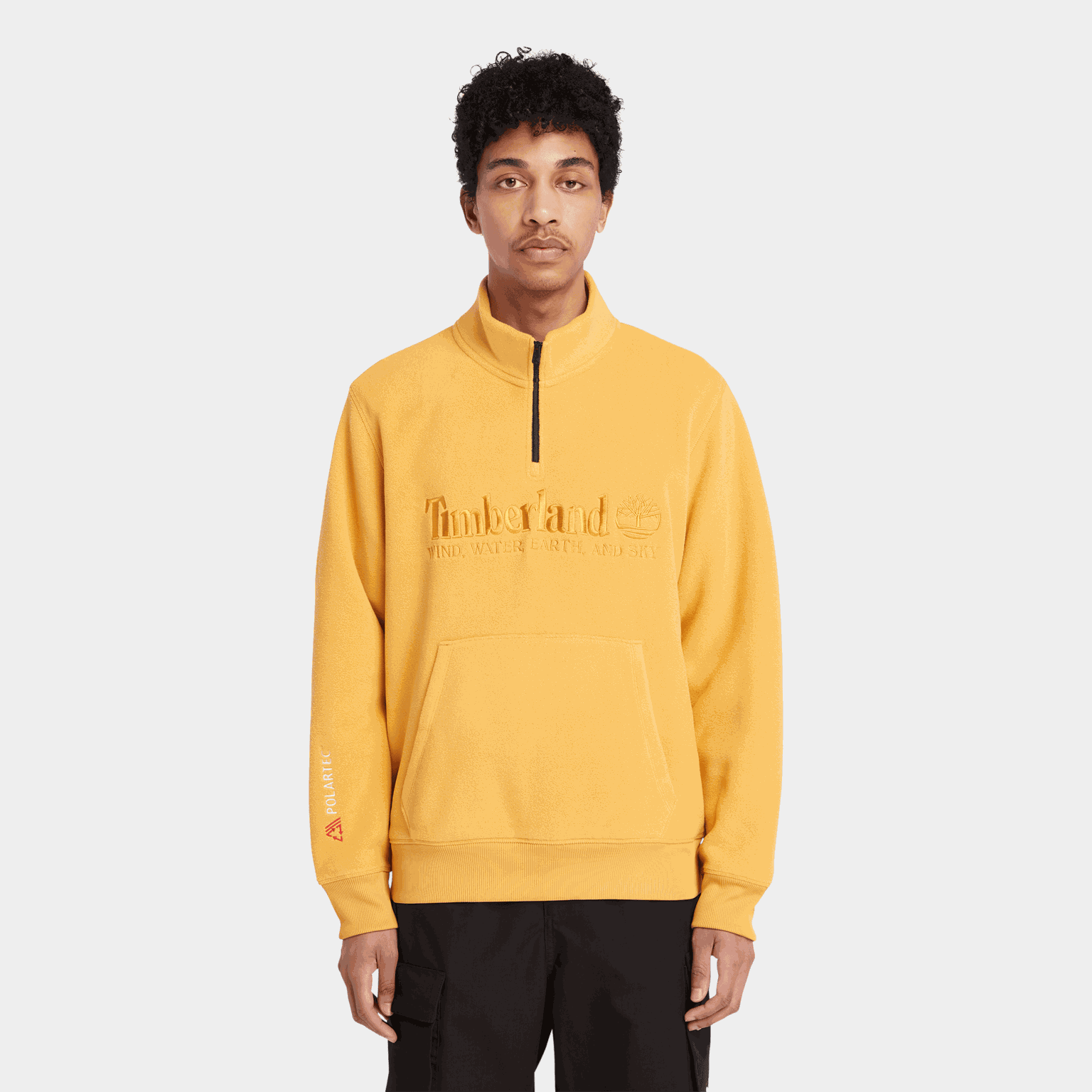 Linear Logo 1/4 Zip Pol, genser, herre - full image 1