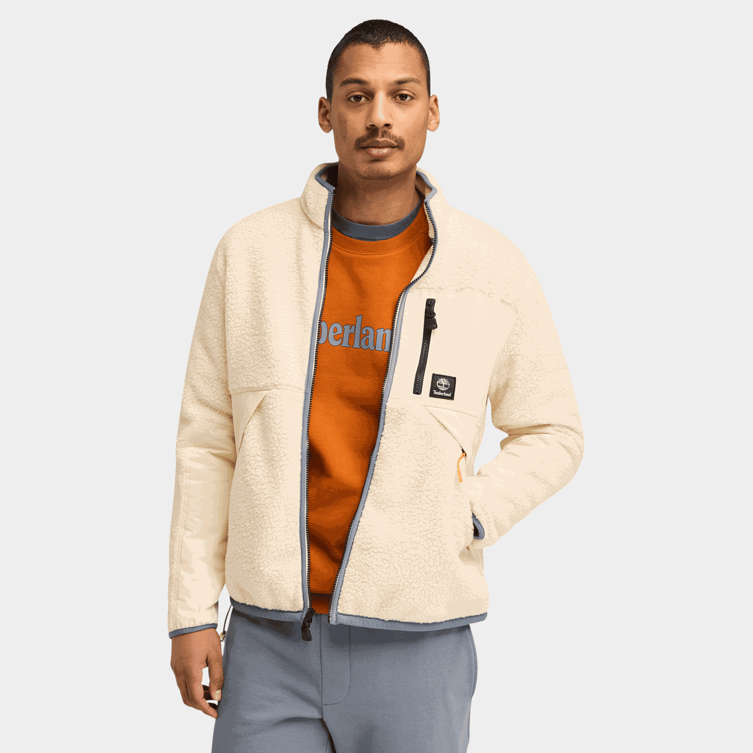 Sherpa Fleece Jacket, fleecejakke, herre - full image 2