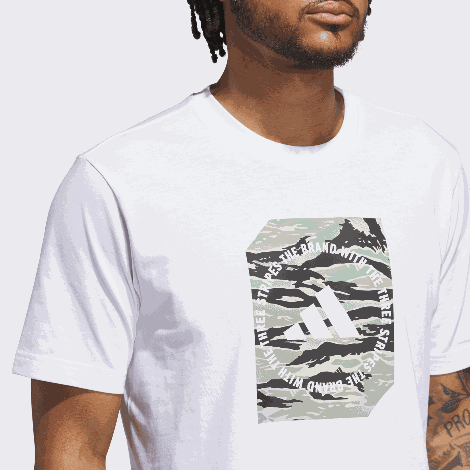 Camo Shape Graphic T-Shirt, t-skjorte, herre - full image 3