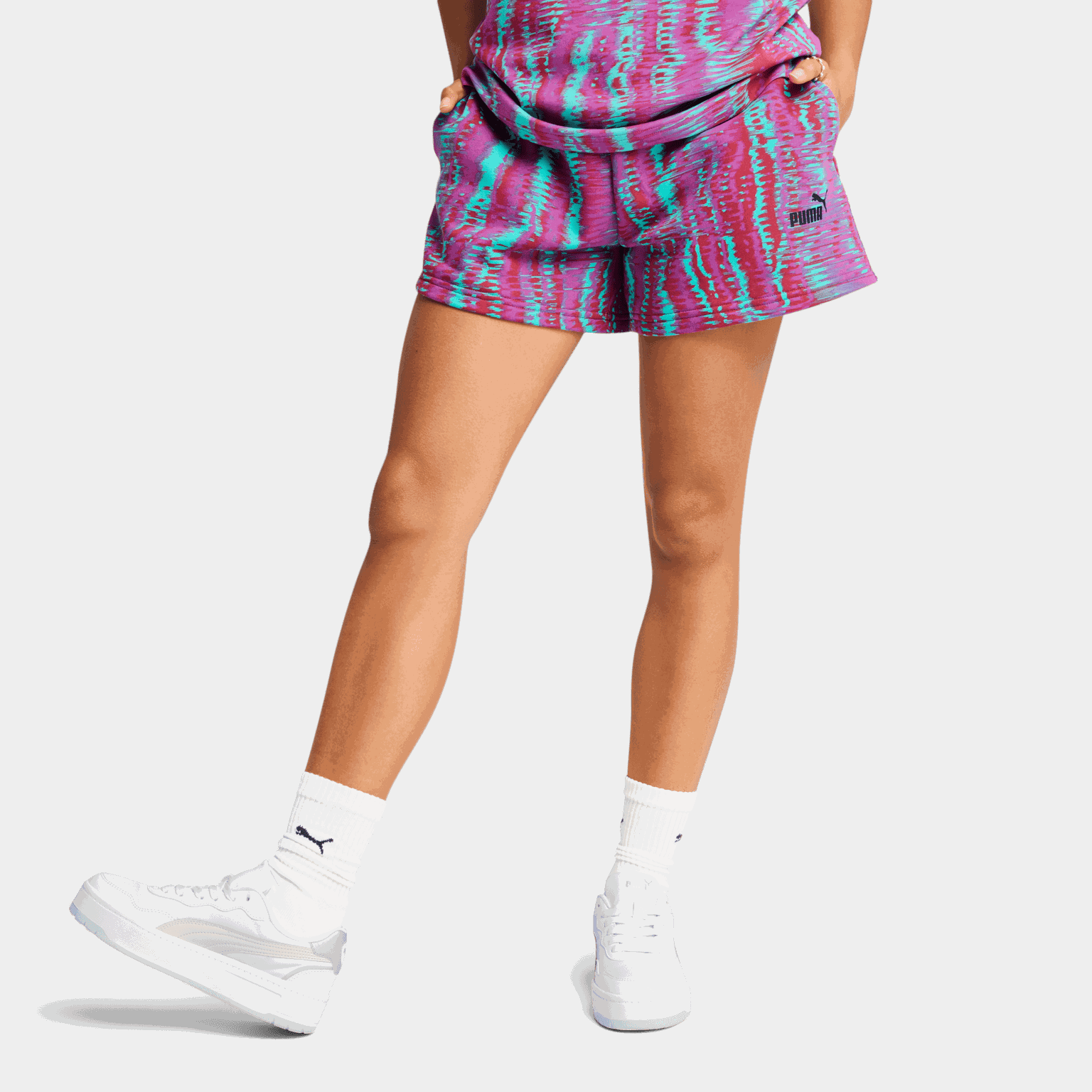 ESS Nature 2.0 Mid-Rise AOP Shorts 4", shorts, dame - full image 1