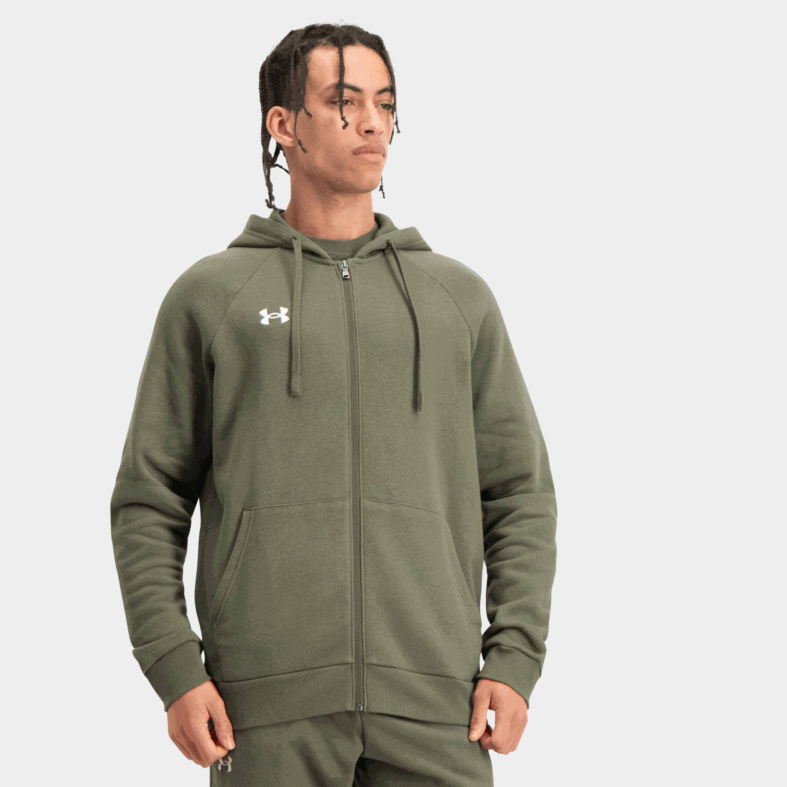 Rival Fleece Full Zip Hoodie, hettejakke, herre - full image 1