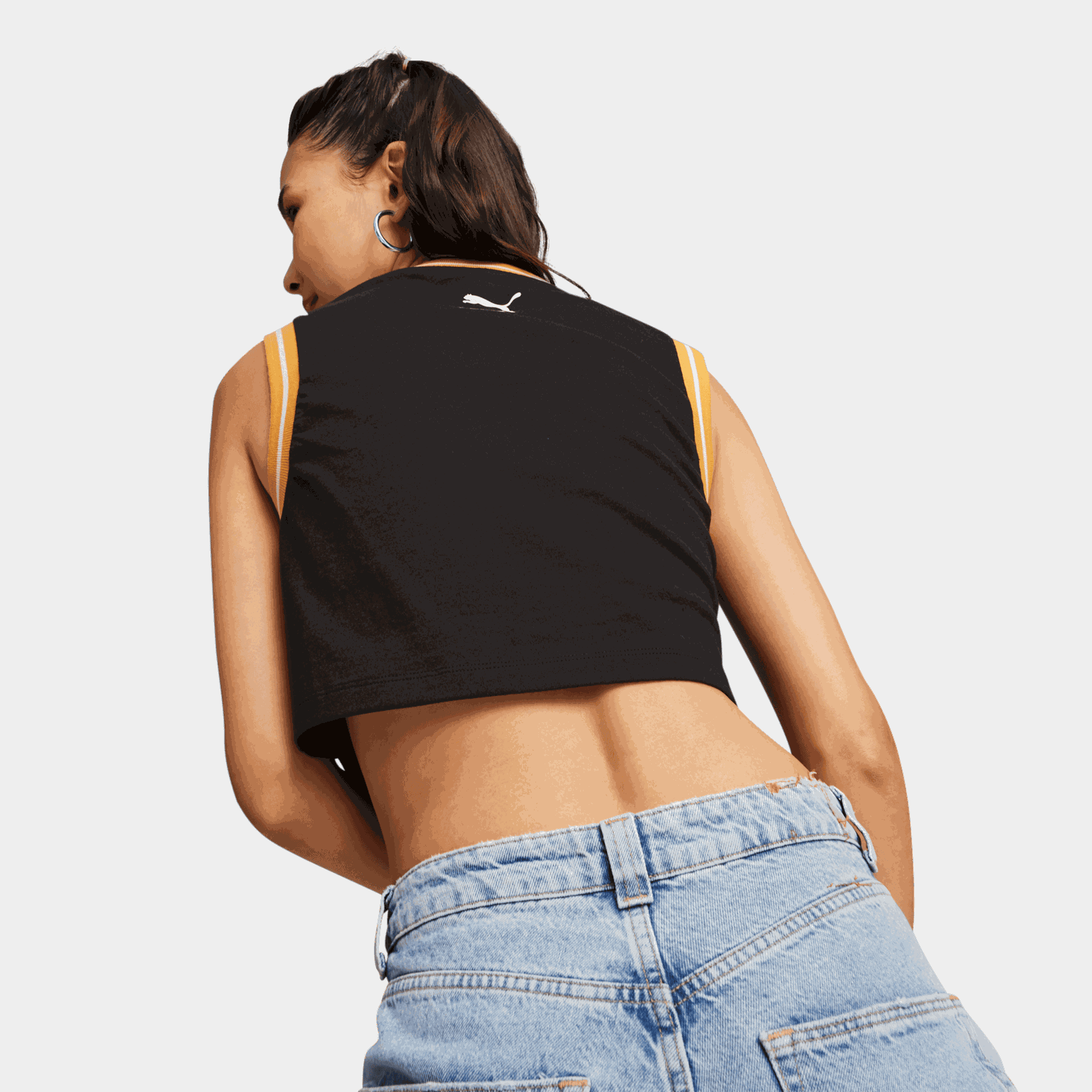 Team Women's Graphic Crop Top, kort t-skjorte, dame - full image 2