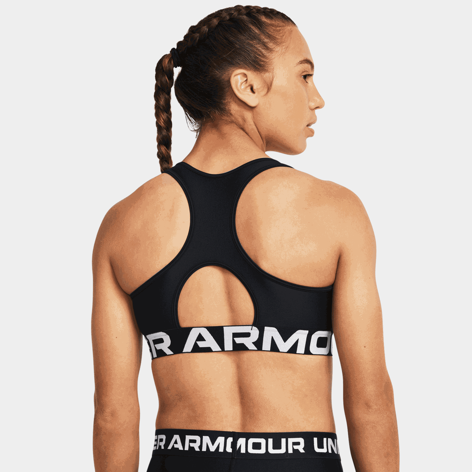 HeatGear® Mid Branded, sports-BH, dame - full image 2