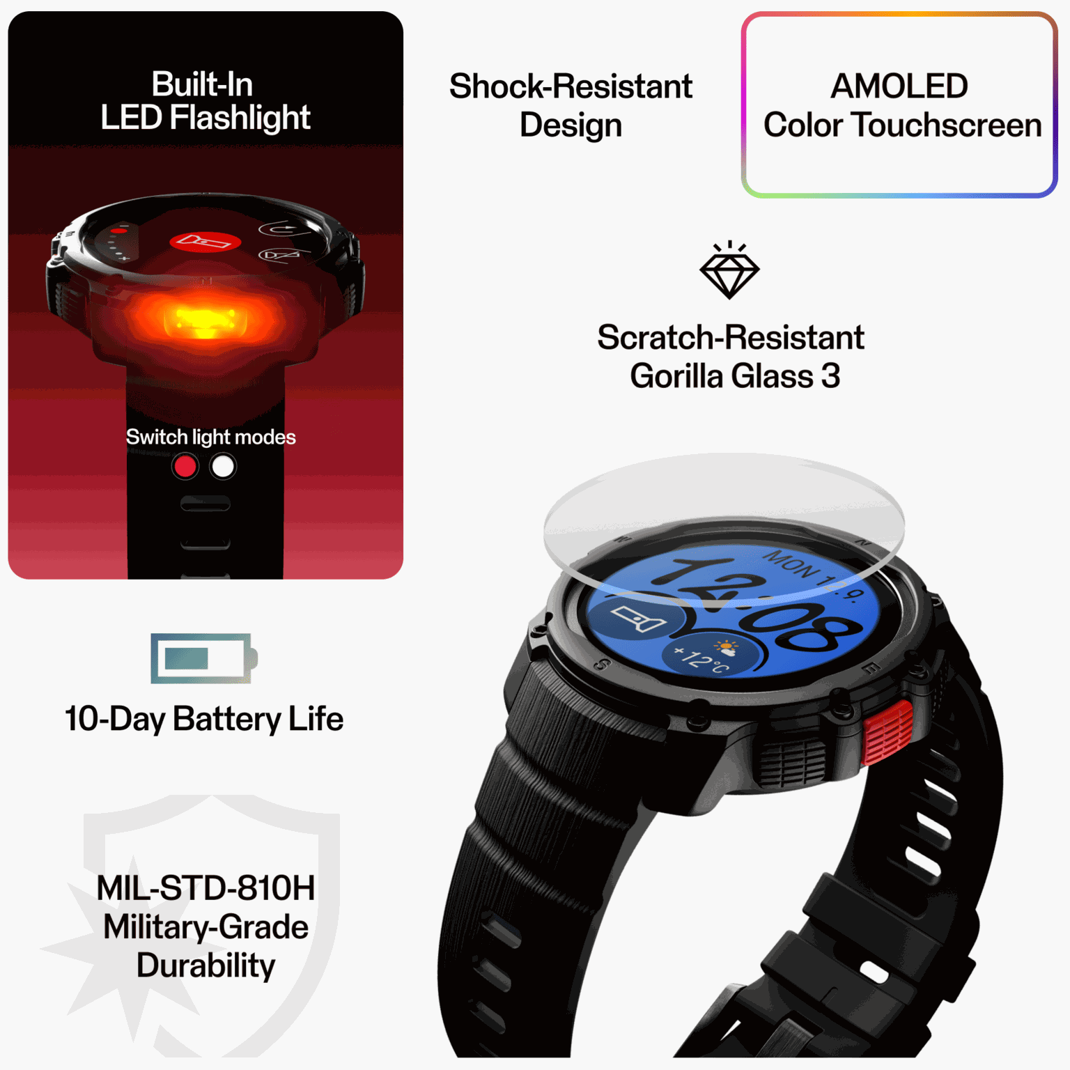 STREET X MULTISPORT WATCH S-L, sportsklokke - full image 4