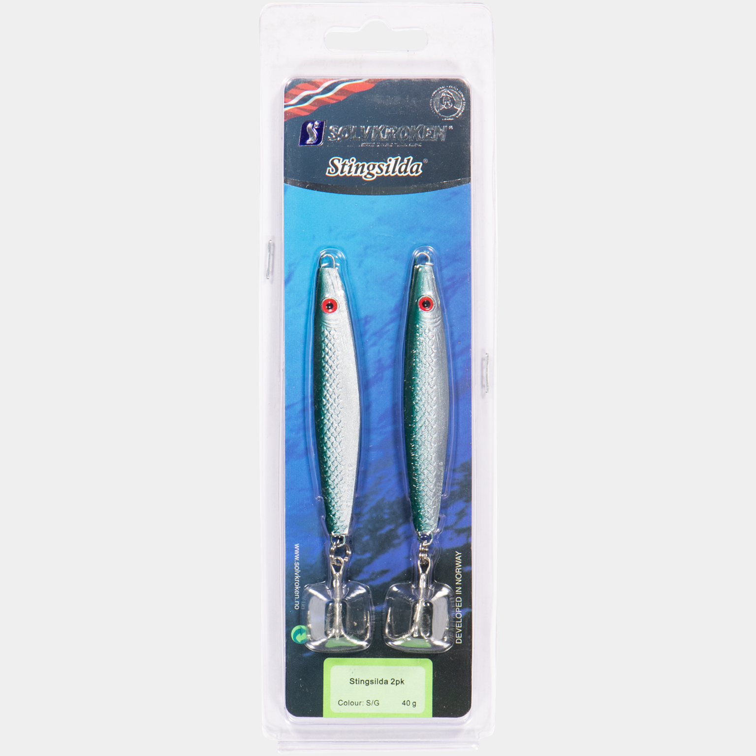 Stingsilda 2 pk 40gr S/G, fiskesluk - full image 2