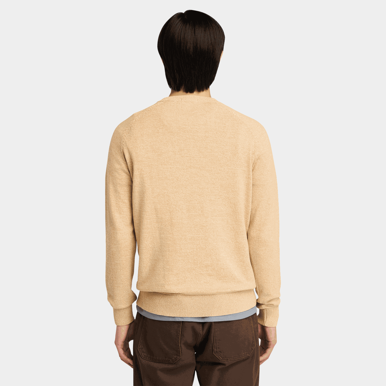 Raglan Sleeve Crew Neck, ullgenser, herre - full image 2